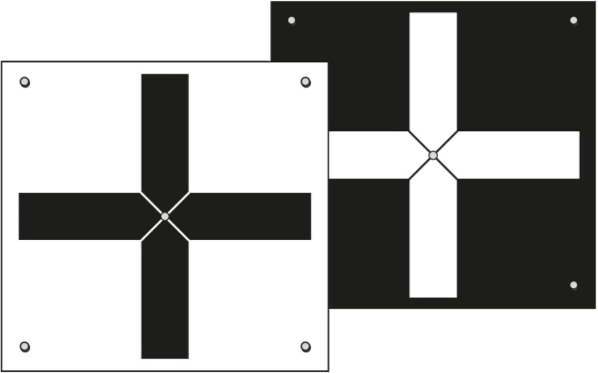 Ground Control Target Sticker Ground Control Target 350x350 mm with Dual-Sided Cross | High-Visibili ...
