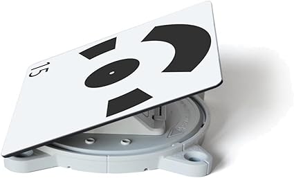 Magnetic Drone Targets with RSL590M-20 – Precision Aerial Survey Markers with Strong Magnetic Base – Durable & Easy to Install for Drone Mapping and Photogrammetry