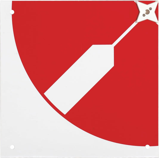 Ground Control Target 650x650 mm – Double-Sided Circle Markings – RSL532XL Unfolded Layout for Surveying & Aerial Mapping