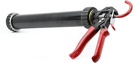 SILGUN Red Manual Silicone Sausage Gun – 600g Capacity | Durable Caulking Gun for 600 gr Cartridges | Heavy-Duty Manual Sealant Applicator Tool