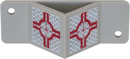 Plate with Angle and 2 Reflective Targets 30x30 mm – For Accurate Positioning and Surveying Applications