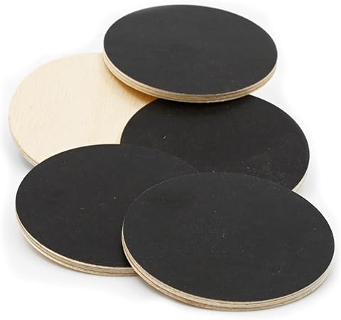 Plicafix 60 Birch/Birch Multiplex Repair Patch – Phenolic Film Coated – 60.2 mm Diameter, 3.2 mm Thick