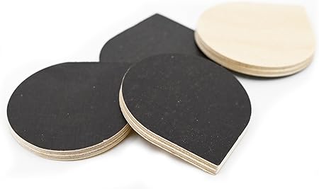 Emplica Plicafix Corner Repair Plug | 60x60x6 mm | Phenolic Film or Plastic Coated | No Tie Hole | Heavy-Duty Corner Protection – Brown (100 Pcs)