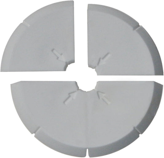 Boundary Marker Without Inscription – White Survey Marker for Construction and Land Surveying – Durable, Weather-Resistant Plastic – RSKM10