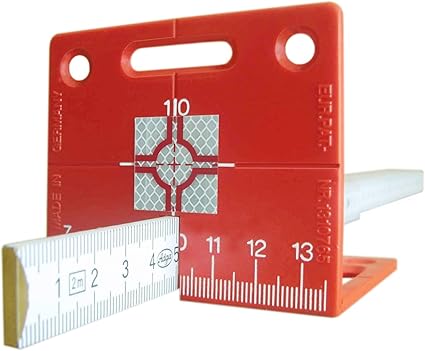 Stake Out Aid for Prism Pole Positioning – RS95r – Red – Precision Setting Out Tool for Batter Boards and Floor Slabs