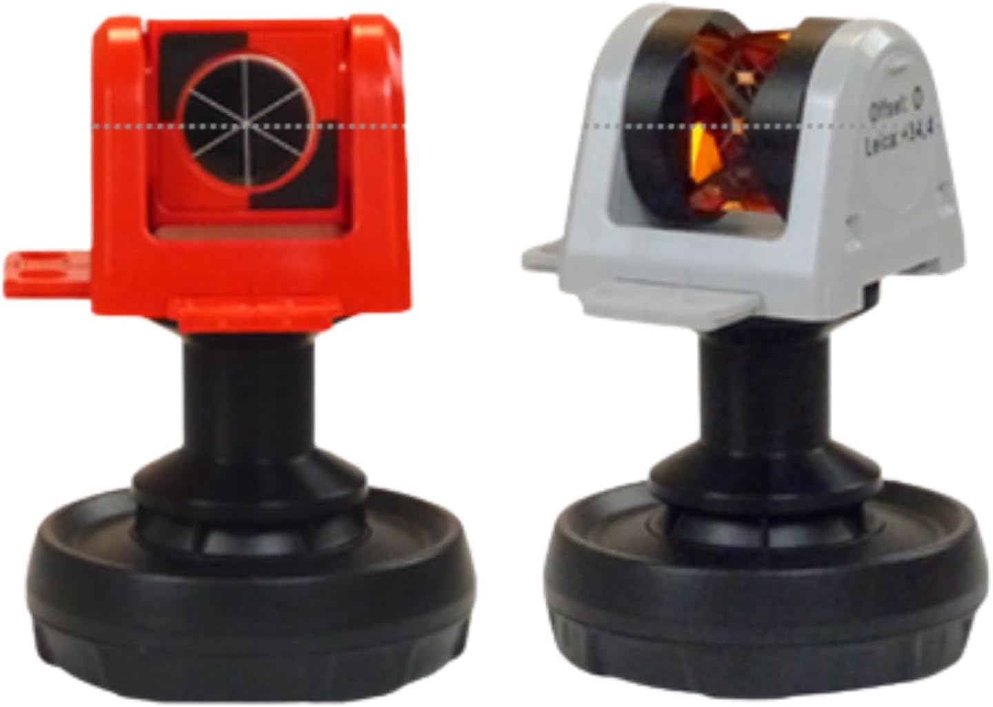 Mini Prism Ø 25.4 mm with Magnetic Base and 100 mm Tilting Axis Height – RSMP395M-C – Compatible with Surveying Instruments