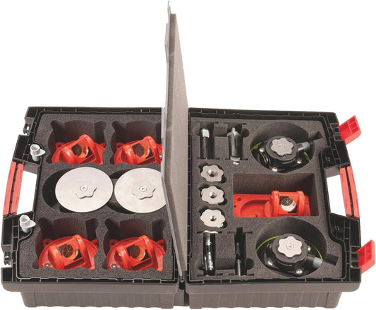 Mini Prism Suitcase Set with Copper Coating – Compact & Durable 390 x 310 x 200 mm, Dark Grey – KS1-390M+C – Protective Case for Surveying Equipment