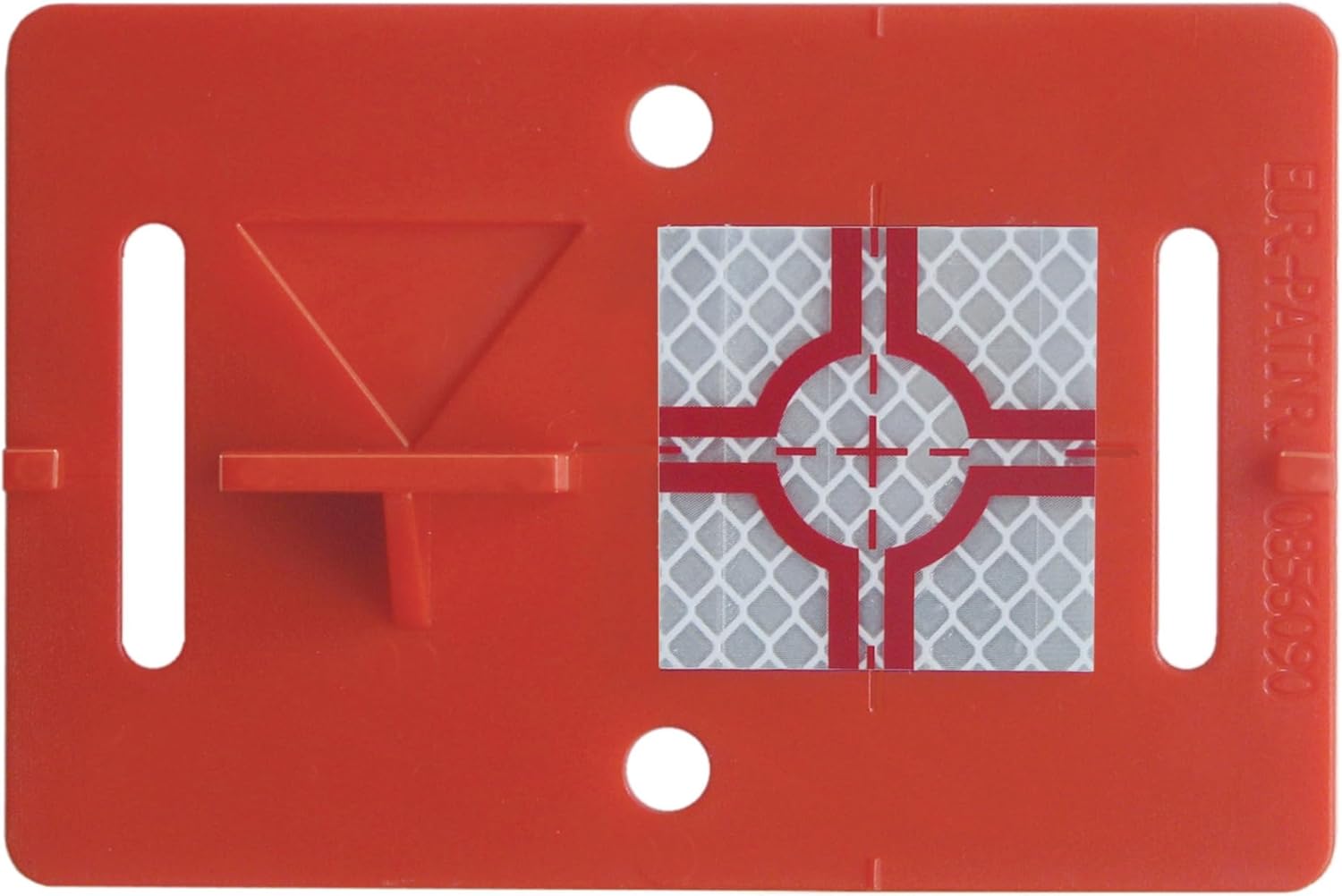 BIM Construction Target with Reflective Target 30x30 mm RS30 – Grey and Red – Universal Surveying Reference Point for BIM and Construction