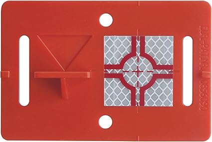 BIM Construction Target with Crosshair 40x40mm RS40 – Fixed Reference Points for Surveying Instruments – Ideal for Building Information Modeling (BIM)
