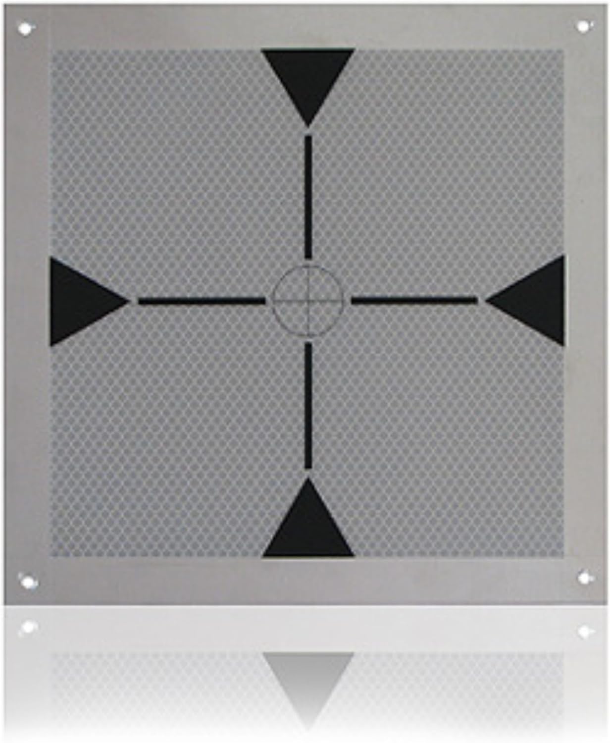Aluplate with Reflective Target 220x220 mm – Durable Aluminum Reference Plate for Laser Alignment and Surveying – RSALU22