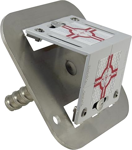 Adapter in Stainless Steel with DW15 Threaded Rod and Angle Target – RSAMG80
