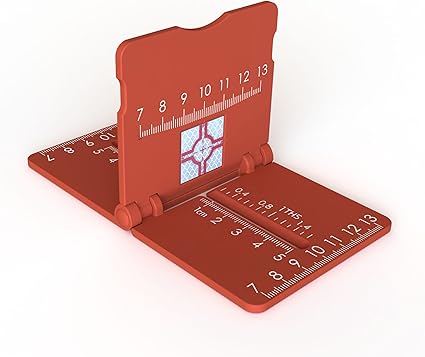 Stake Out Aid RS96r with Reflective Target, Foldable Design | Red | Precision Measuring Tool for Surveying, Batter Boards, and Floor Slab Layout