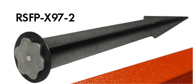 Ground Marker Spike with Fixed Point RSFP-X90 | 270 mm Length | Heavy-Duty Surveying Reference Marker | RSFP-X97-2 | Durable Black Finish