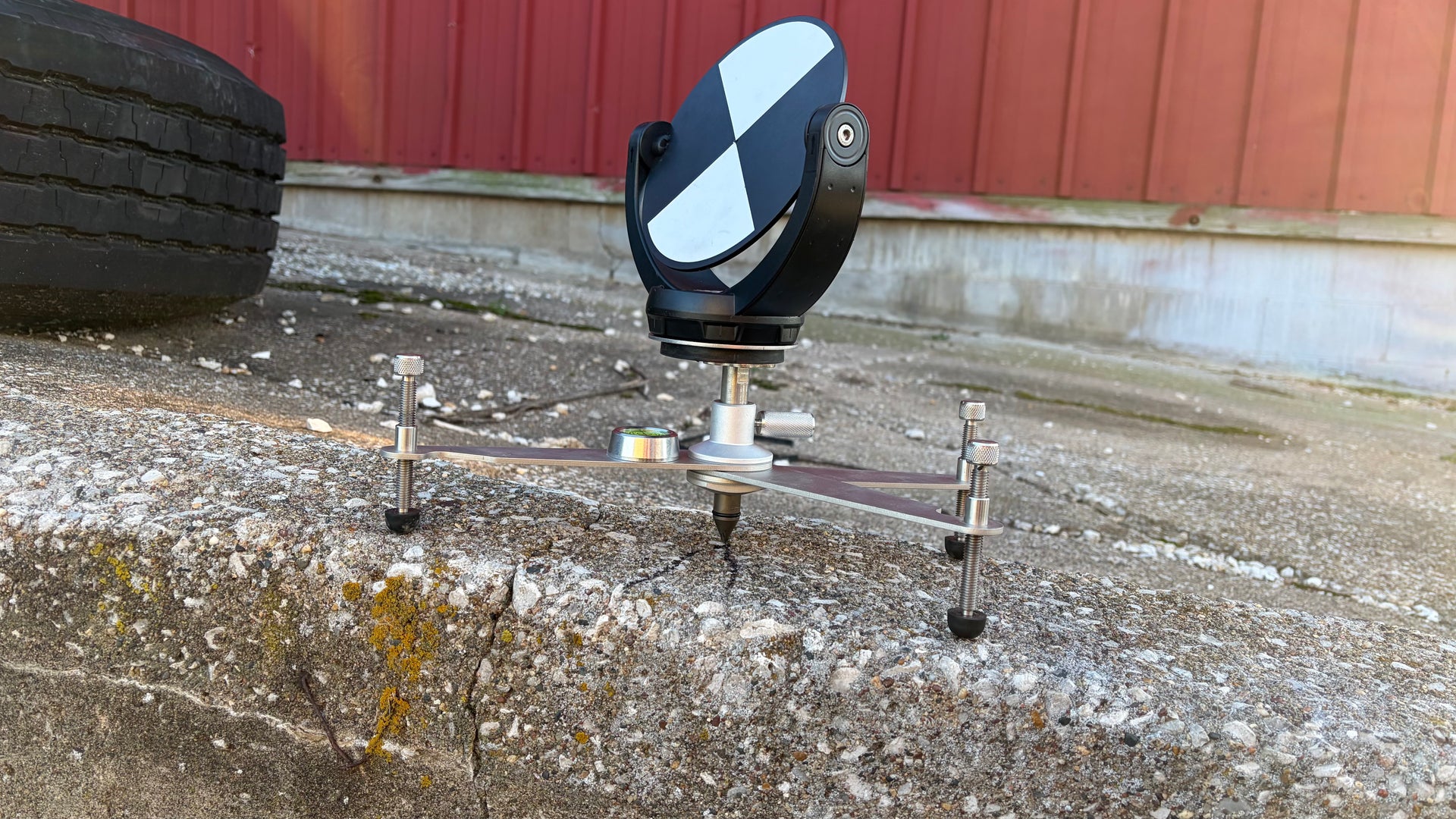 Foldable Floor Stand with Centering Point & Fixed Point RSFP-X90 | RSFP-X98-2 | Compact & Durable Tripod Base for Laser Scanners | Ideal for Surveying & Construction Use