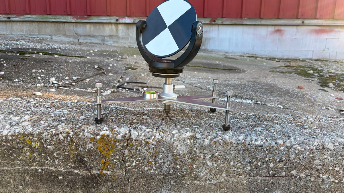 Foldable Floor Stand with Centering Point & Fixed Point RSFP-X90 | RSFP-X98-2 | Compact & Durable Tripod Base for Laser Scanners | Ideal for Surveying & Construction Use