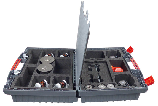 220° Prism Suitcase Set KS1-490M+C-2, Dark Grey with Copper Coating, 500 x 420 x 225 mm
