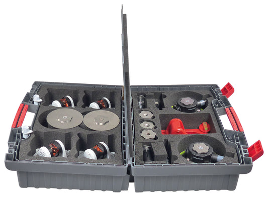 220° Prism Suitcase Set – Dark Grey | Compact Travel Luggage 390 x 310 x 200 mm | Copper Coating | Model KS1-490M+C | Durable, Lightweight, Sleek Design