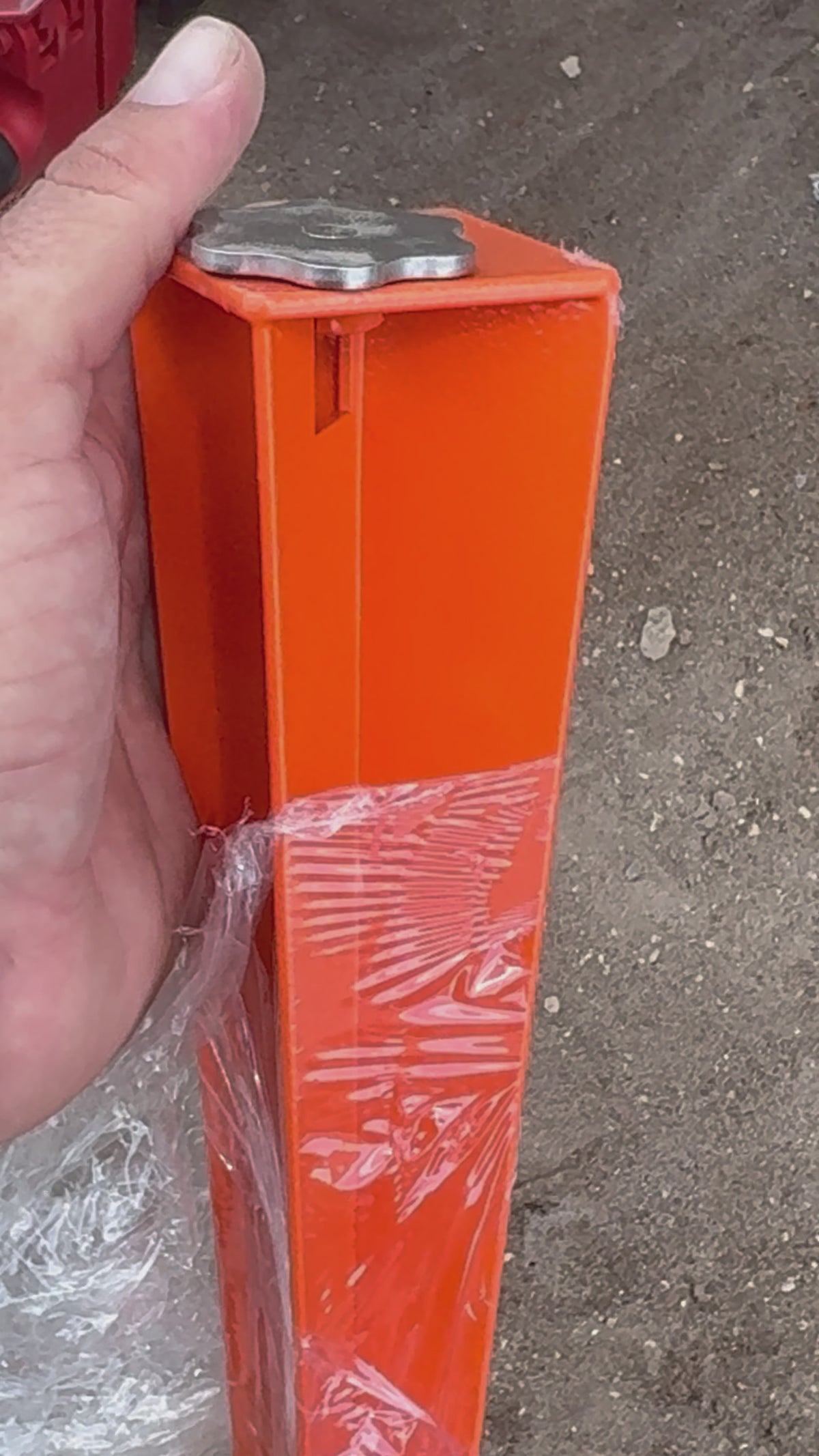 Ground Marker Spike with Fixed Point RSFP-X90, 470 mm | Durable Steel Survey Marker | Stable Installation | RSFP-X97-3
